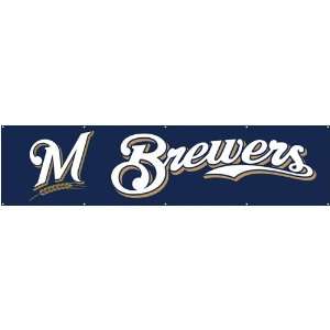 Milwaukee Brewers Giant 8 Foot Nylon Banner  Sports 
