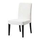 Ikea Henriksdal 21 Chair cover, Hovby white, black Slipcover New 