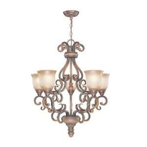  Classic Lighting 92235 HRM Eagle Pointe 5 Light Chandelier 