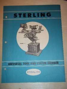 Vtg McDonough Mfg Catalog~Sterling Grinder/Tool Cutter  