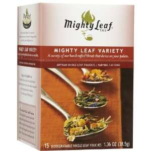  Mighty Leaf Tea Company   Mighty Leaf Variety, 15 tea bags 