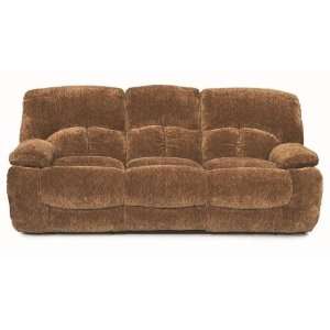   Fawn Brown Ultra Plush Fabric Power Motion Sofa