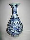 China antique delicate precious blue and white porcelain red crowned 