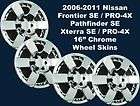 06 11 Nissan Pathfinder Xterra Frontier Chrome Wheel Skins 16 IMP 