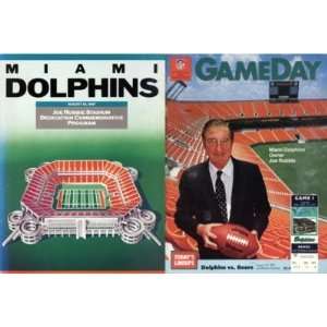  Miami Dolphins Joe Robbie Stadium Commemorative Program 