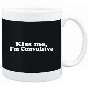  Mug Black  Kiss me, Im convulsive  Adjetives Sports 