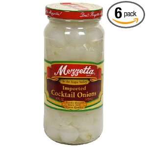 Mezzetta Onions, Cocktail, 16 Ounce (Pack of 6)  