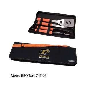  New Picnic Time Metro BBQ Tote 3 Piece Tool Set Orange 