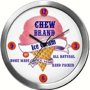  CHEW 14 Inch Ice Cream Metal Clock Quartz Movement 