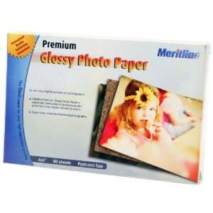  Meritline Premium Glossy Photo Paper 4 x 6, 9.5 mil, 50 