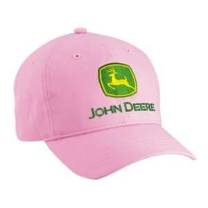  John Deere Youth Pink Twill Hat w/ Green/Yellow Logo