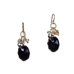  Nickel Free Gold and Black Kimberly Earrings Jewelry