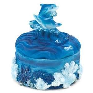  Dophin Snowglobe Trinket Box 