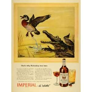 1943 Ad Hiram Walker Sons Imperial Whiskey Albert Staehle 