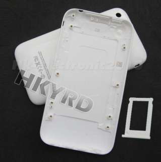 White Back Housing Cover Case For iPhone 3G 8GB/16GB