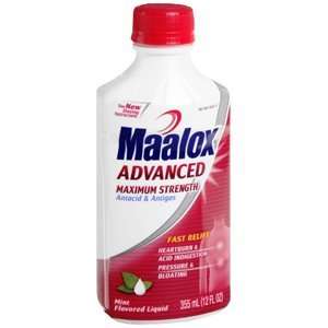  MAALOX MAX STRENGTH COOLING MINT 12 OZ Health & Personal 