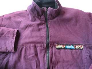 womens kavu jacket color eggplant style fleece lined zip front jacket 