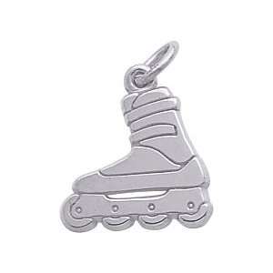  Rembrandt Charms Inline Skate Charm, Sterling Silver 