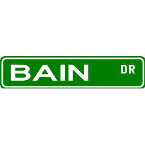 BAIN Street Sign ~ Family Lastname Sign ~ Gameroom, Basement, Garage 
