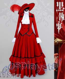 Black Butler Madam Red Angelina Dalles Cosplay Costume  
