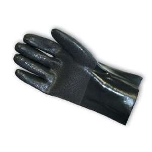 Pip Gloves   Sandy Finish Interlock Lined Pvc Gloves   12 