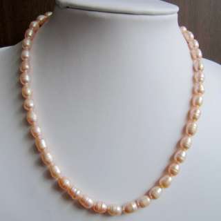 100% natural pink pearl necklace★★★  