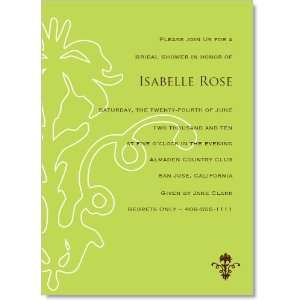  Intricate Green Flourish Invitations Health & Personal 