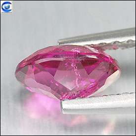 85ct  Lustrous Hot Neon Pink Natural Rubellite  Oval  