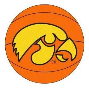 Fanmats Iowa Basketball 2 4 Round orange Area Rug 