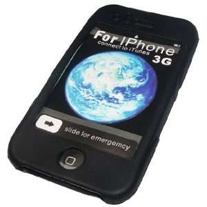 Black Silicone Skin Case For Apple iPhone 3G, iPhone 3G S 