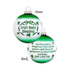  Personalized Irish Baby Blessing Ornament
