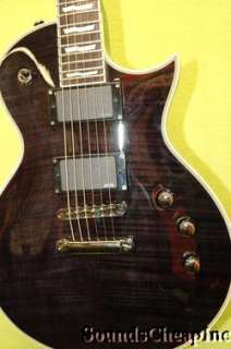 ESP LTD EC 401FM Electric Guitar See Thru BLACK *B  