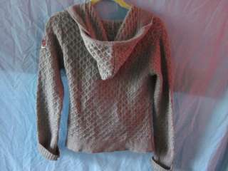   Molly Uncorporated Gray Cardigan Wrap Sweater Sz 1 Women Hooded  