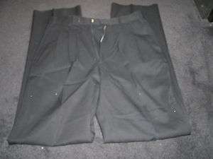NWT Louis Raphael SZ 32 mens dress slacks black. 100% wool. Dry clean 