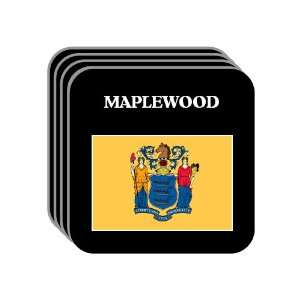  US State Flag   MAPLEWOOD, New Jersey (NJ) Set of 4 Mini 