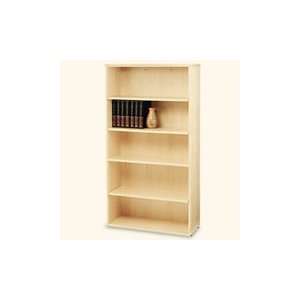   Avenue Collection Bookcase, 5 Shelves, 36 x 14 x 66 3/8, Natural Maple