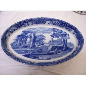  Spode Blue Italian Oval Casserole Dish, 12 1/2 by 7 1/2 
