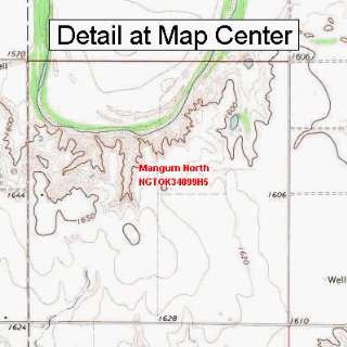   Map   Mangum North, Oklahoma (Folded/Waterproof)