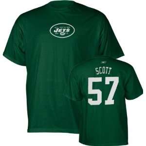 Bart Scott Reebok Name and Number New York Jets T Shirt 