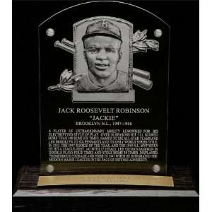 Jackie Robinson HOF Plaque Etched Acrylic Desk Top Plaque