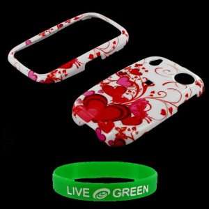  Red Hearts Design Snap On Hard Case for Palm Pre Phone 