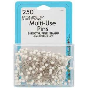  Multi Use White Head Pins Size 24 200/Pkg Arts, Crafts 