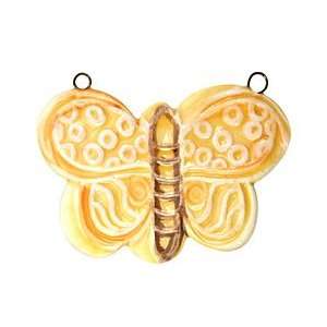  Jangles Ceramic Yellow/Orange Butterfly 56x35mm Charms 