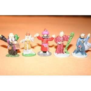   figurines 25 mm from the early years 5 magic users 