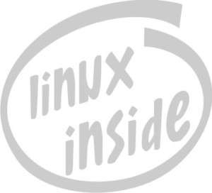 Linux Inside (Computer Geek)  ANY COLOR   2.5 x 3.75  