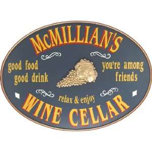  Personalized Wine Cellar Plaque