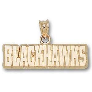  Chicago Blackhawks 10K Gold BLACKHAWKS Pendant Sports 