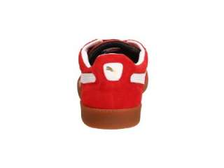 Puma Mens Liga Suede Classic Sneaker/Shoes Pompeian Red/White  