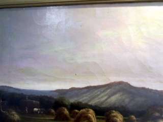 Antique 1882 Hudson Valley George Harrington Painting, John Martin 