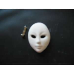  Ceramic bisque unpainted Mask stick pin for lapel 